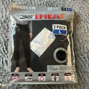 Women’s 32 Heat Leggings / 2 Pack / Large / Base Layer Pant